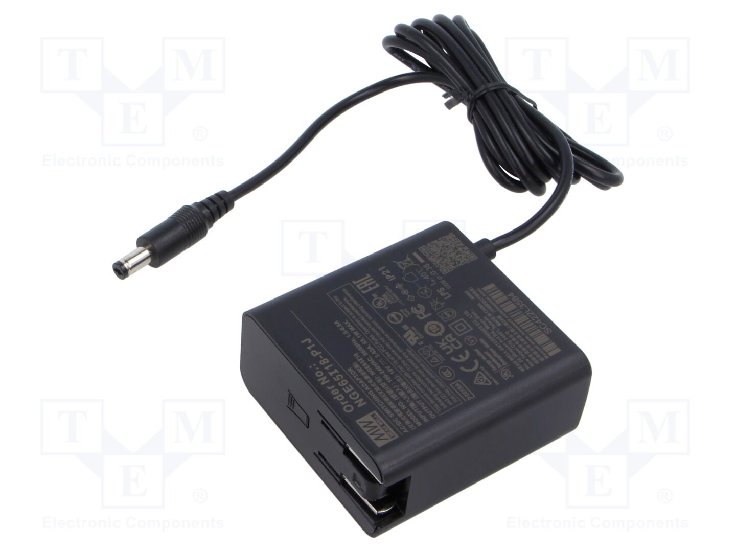 MEAN WELL NGE65I18-P1J Kytkinmuuntaja 65W Plug-in