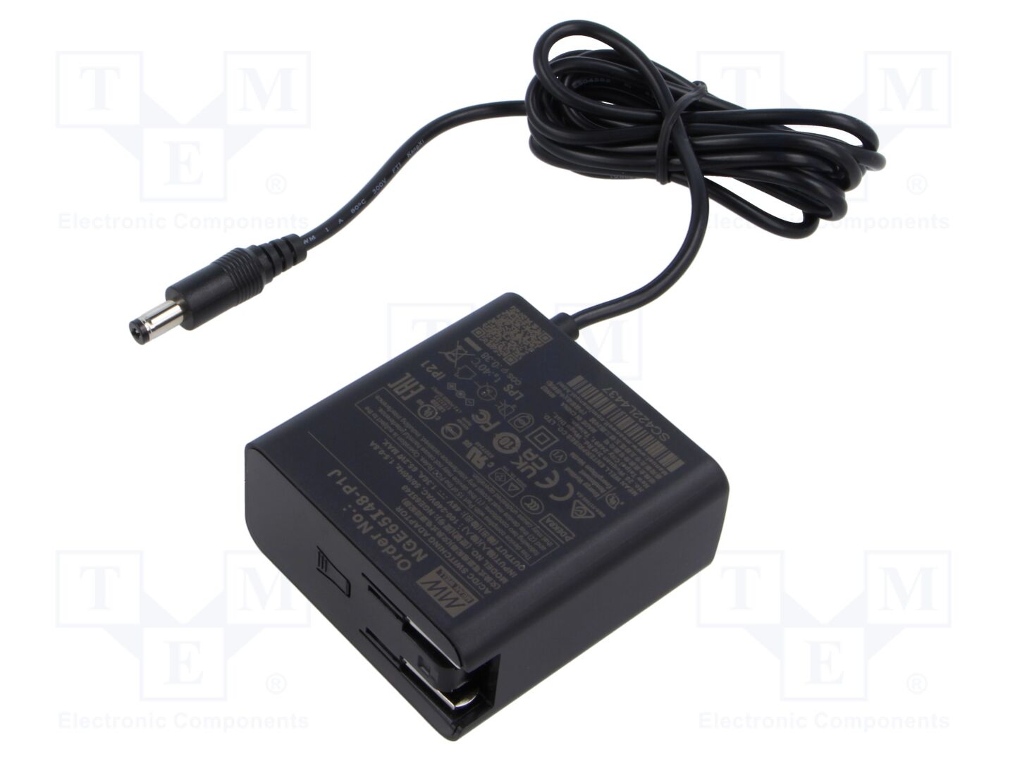 MEAN WELL NGE65I48-P1J Kytkinmuuntaja 65W pistotulppa
