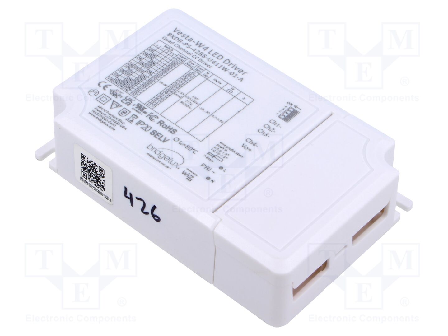 BRIDGELUX BXDRPS42BSU411W01A LED-virtalähde 42W 18-40VDC