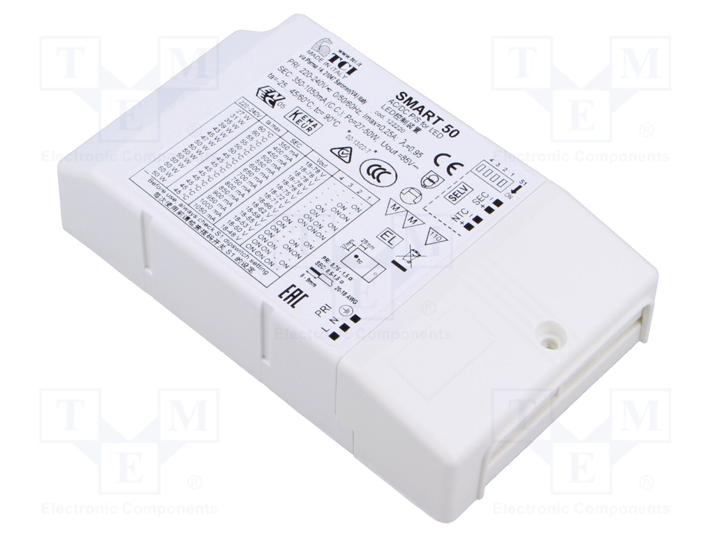 TCI 122220 LED-virtalähde 350mA÷1.05A