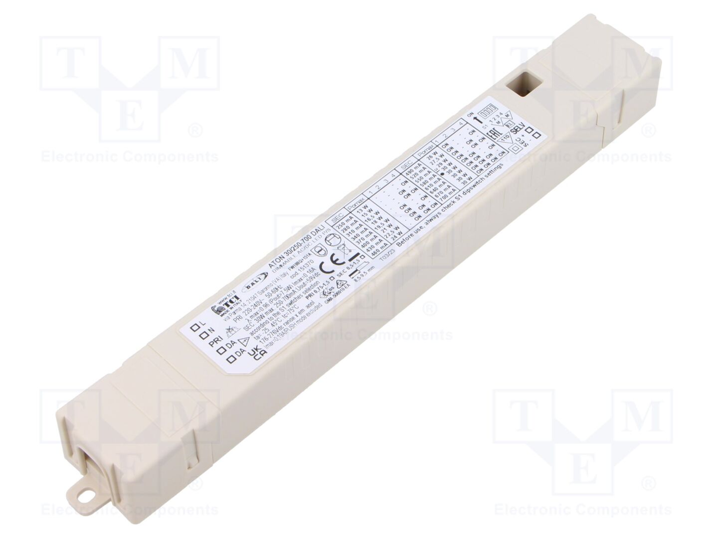 TCI ATON 30/250-700 DALI LED-virtalähde 3-52VDC 250-700mA