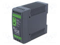 BREVE TUFVASSONS KSE-04012P DIN-kiskoon asennettava kytkentävirtalähde 12VDC 3,33A