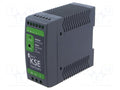 BREVE TUFVASSONS KSE-06024P Kytkentäsähköinen DIN-kiskoon asennettava virtalähde 60W 24VDC