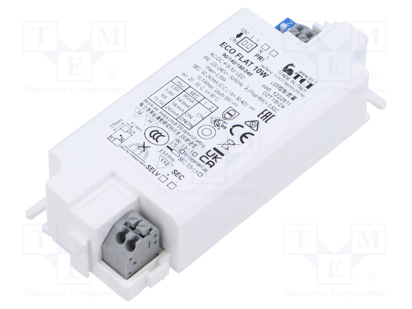 TCI 122281I LED-virtalähde 30-42VDC 90-240mA 220-240VAC IP20
