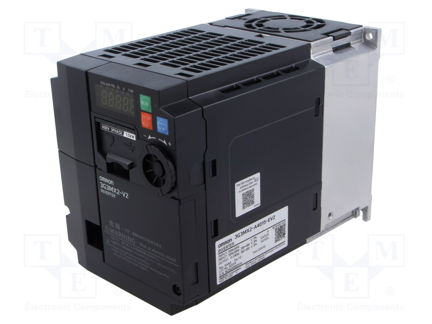 OMRON 3G3MX2-A4015-EV2 Taajuusmuuttaja 1.5/2.2kW