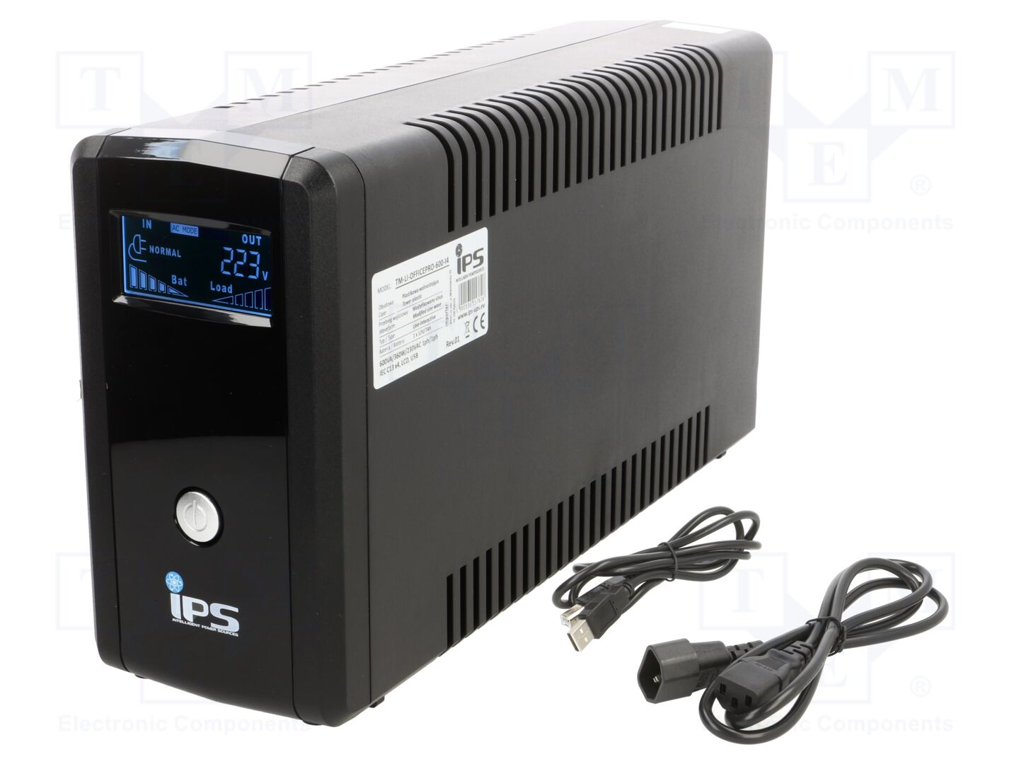 IPS TM-LI-PRO-600-L4 UPS-laite 600VA 360W 230V