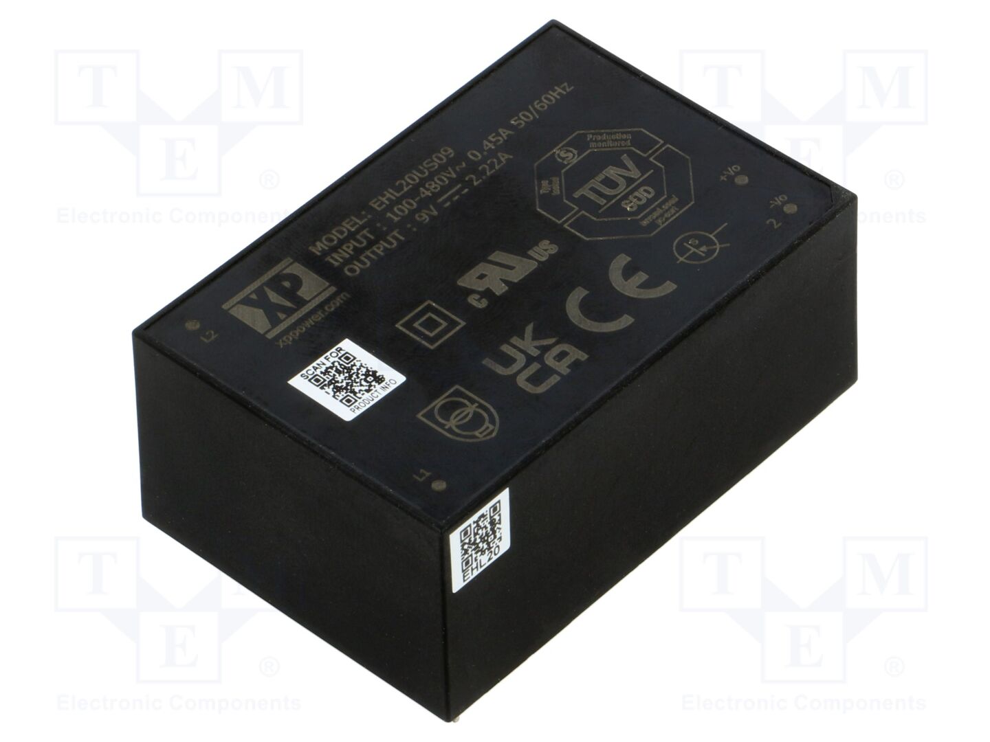 XP POWER EHL20US09 AC/DC-muunnin 20W