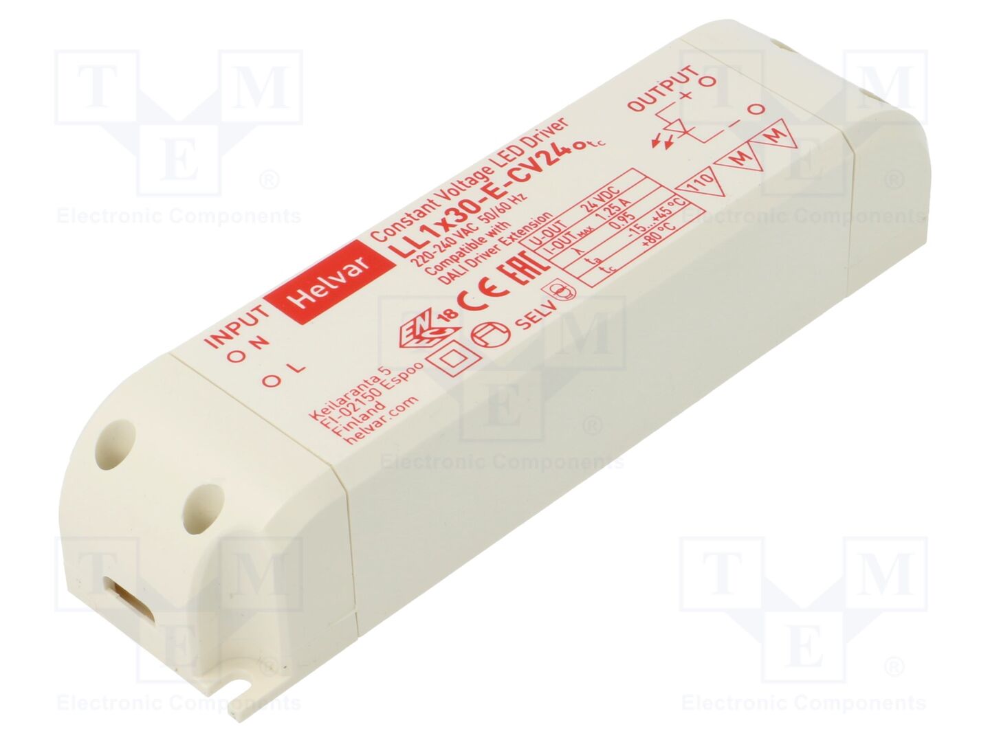 HELVAR LL 1X30-E-CV24 LED-virtalähde 30W 24VDC