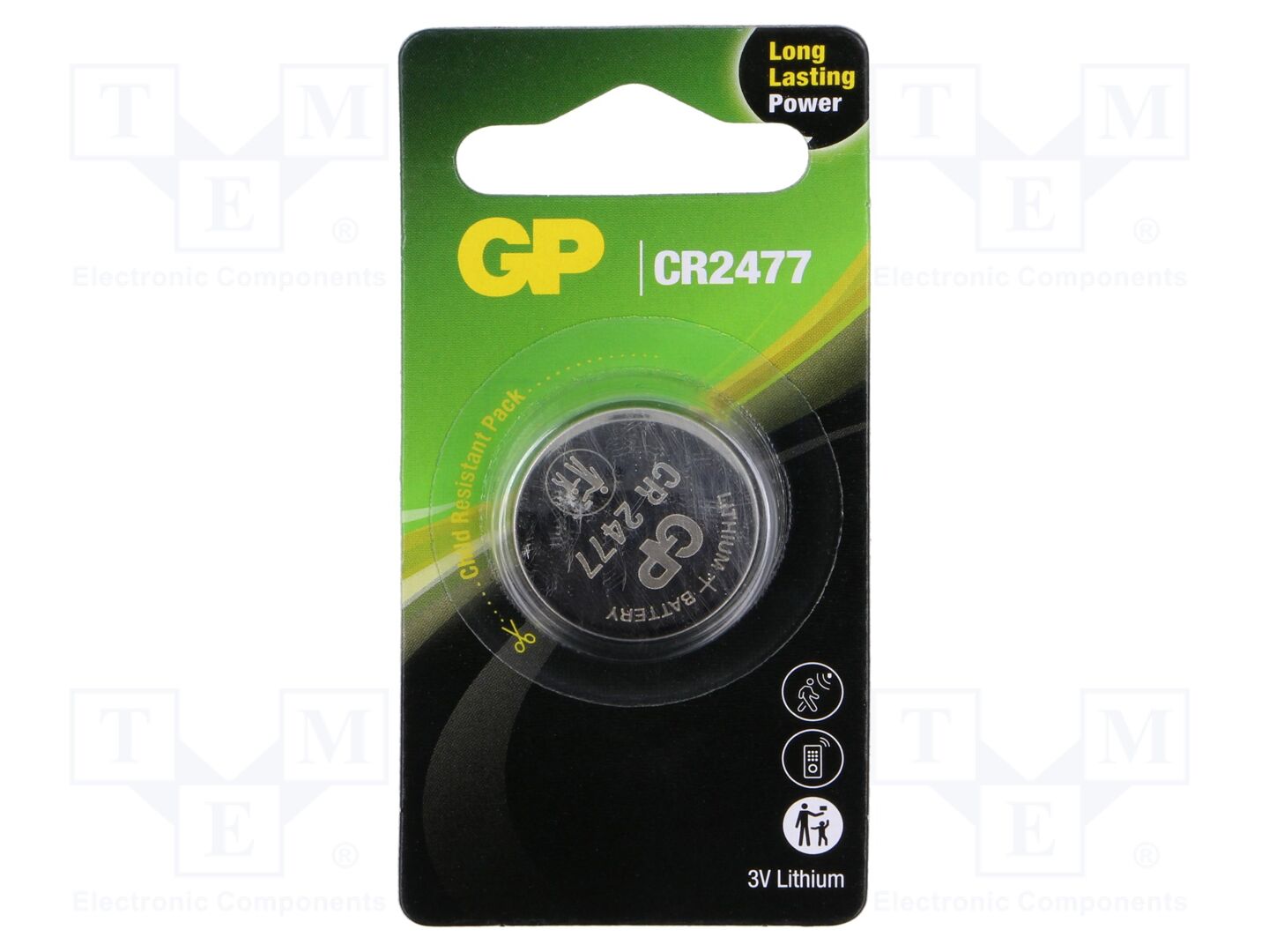 GP BAT-CR2477-2CPU1GP Litiumparisto 3V