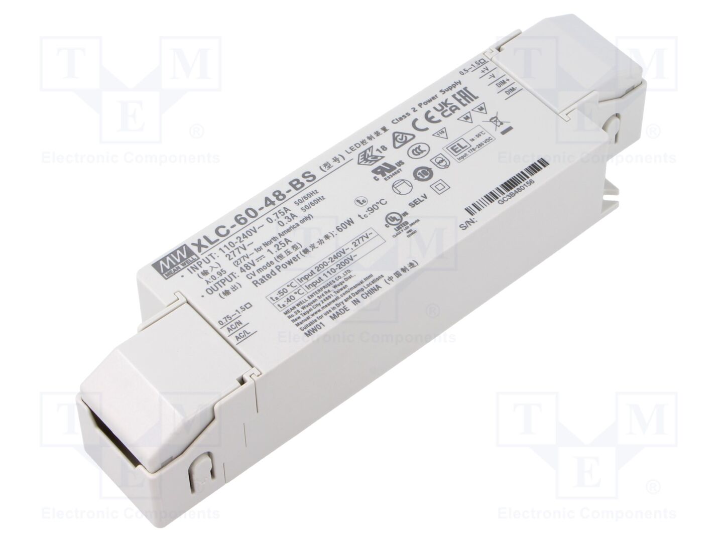 MEAN WELL XLC-60-48-BS LED-virtalähde 60W 48VDC