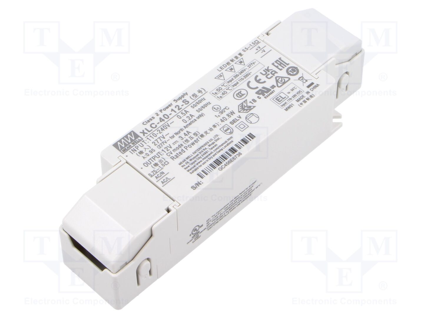 MEAN WELL XLC-40-12-S LED-virtalähde 40W 12VDC