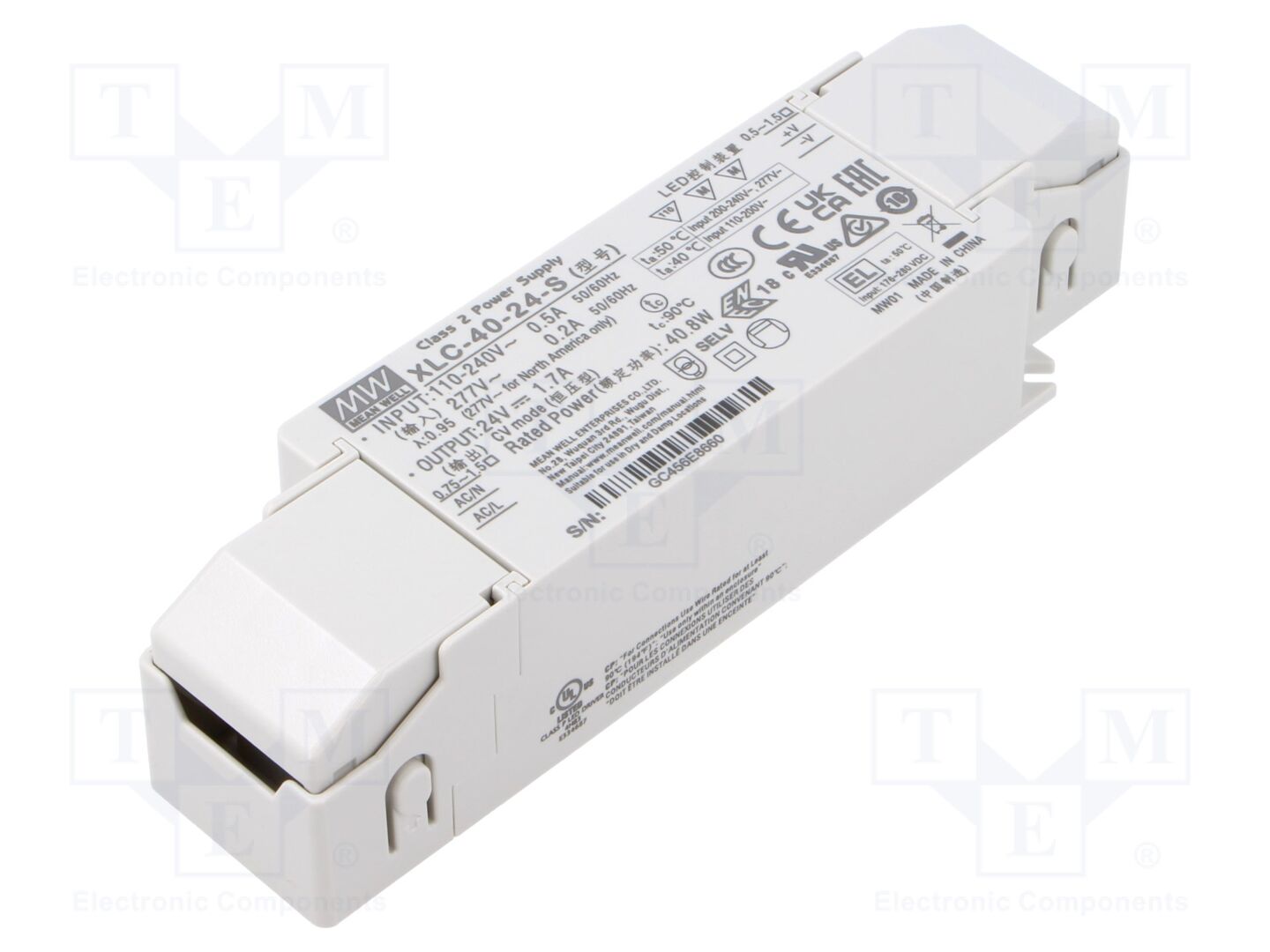 MEAN WELL XLC-40-24-S LED-verkkolaite 40W 24VDC