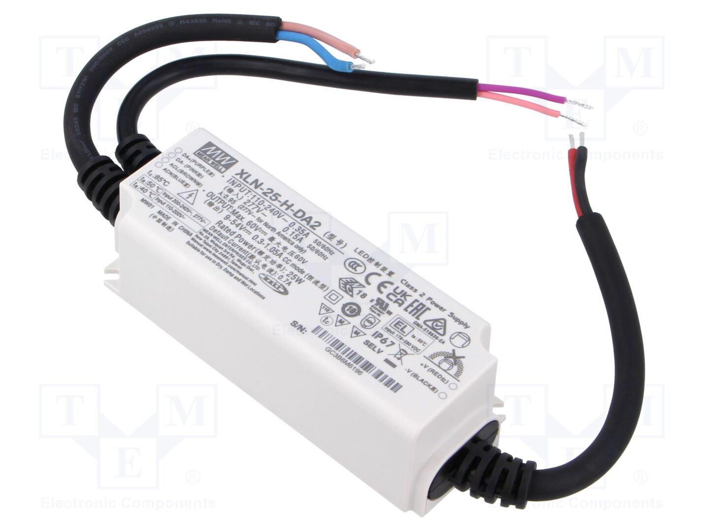 MEAN WELL XLN-25-H-DA2 LED-teholähde 25W