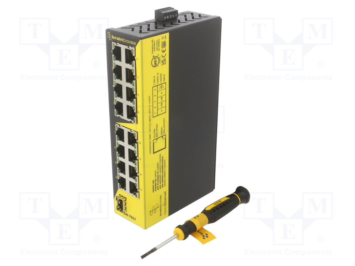 BRAINBOXES SW-7617 Ethernet-kytkin 5-30VDC