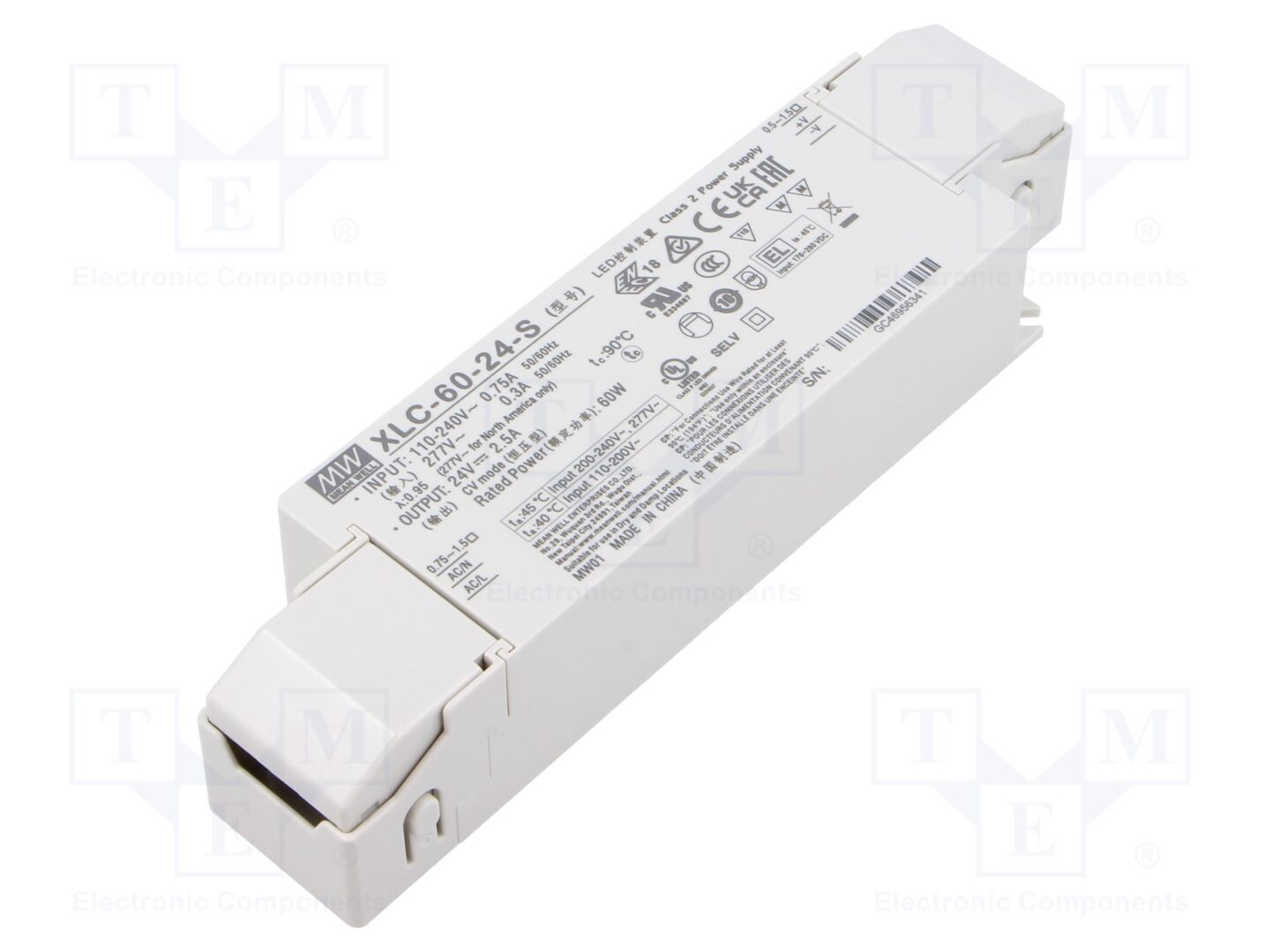 MEAN WELL XLC-60-24-S LED-virtalähde 60W 24VDC