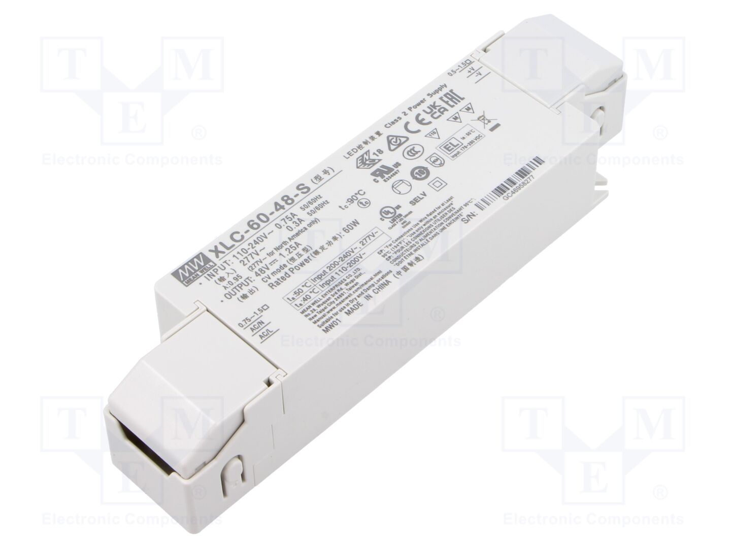 MEAN WELL XLC-60-48-S LED-verkkolaite 60W 48VDC