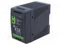 BREVE TUFVASSONS KSE-10012P DIN-kiskoon asennettava kytkentävirtalähde 90W 12VDC