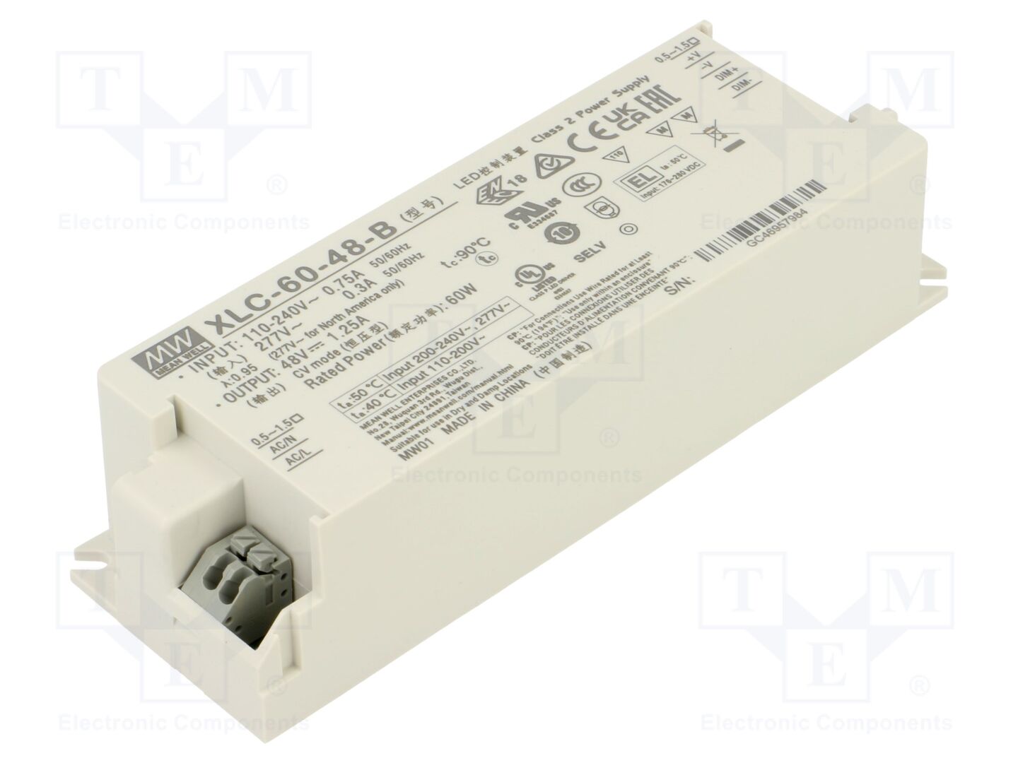 MEAN WELL XLC-60-48-B LED-virtalähde 60W 48VDC