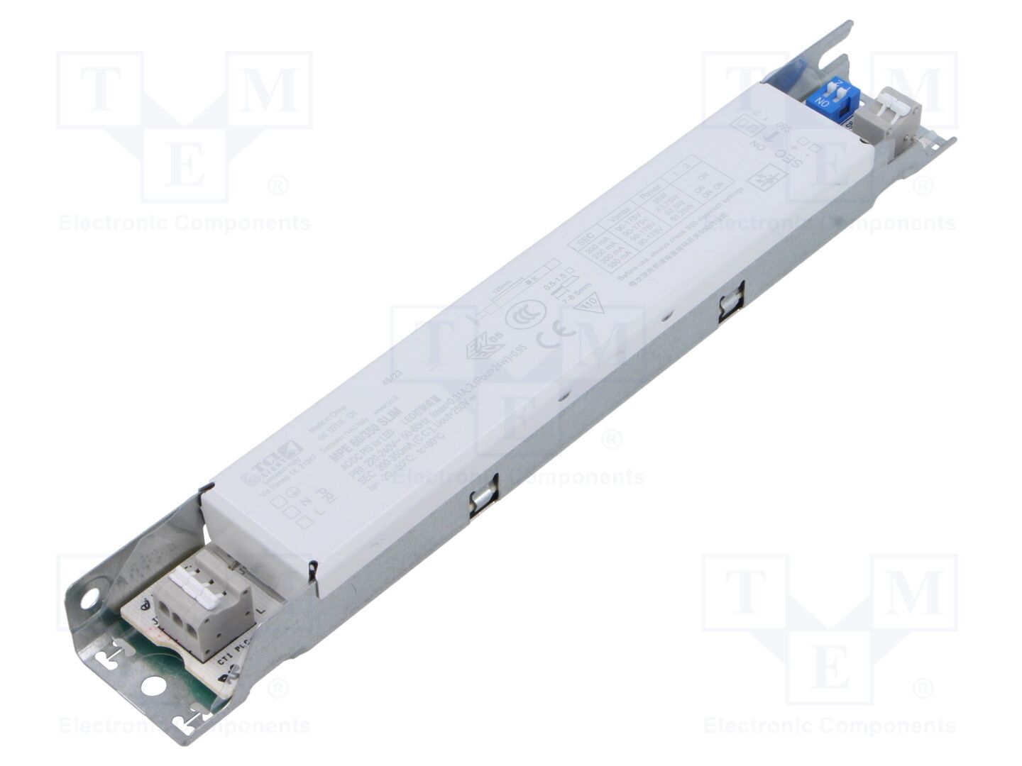 TCI MPE 60/350 SLIM LED-virtalähde 90-175VDC 200-350mA