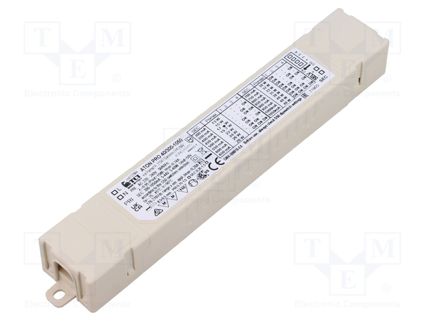 TCI ATON PRO 40/300-1050 LED-virtalähde 5-44VDC 300mA-1.05A