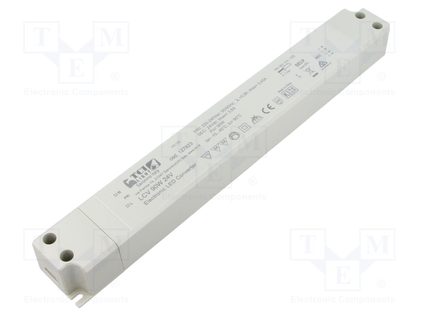 TCI LCV 90W 24V Kytkentäsähköinen LED-virtalähde 24VDC 3.75A
