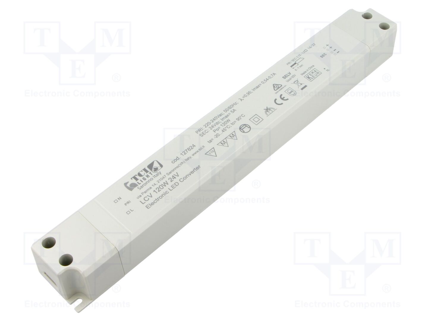 TCI LCV 120W 24V LED-virtalähde 5A 220-240VAC