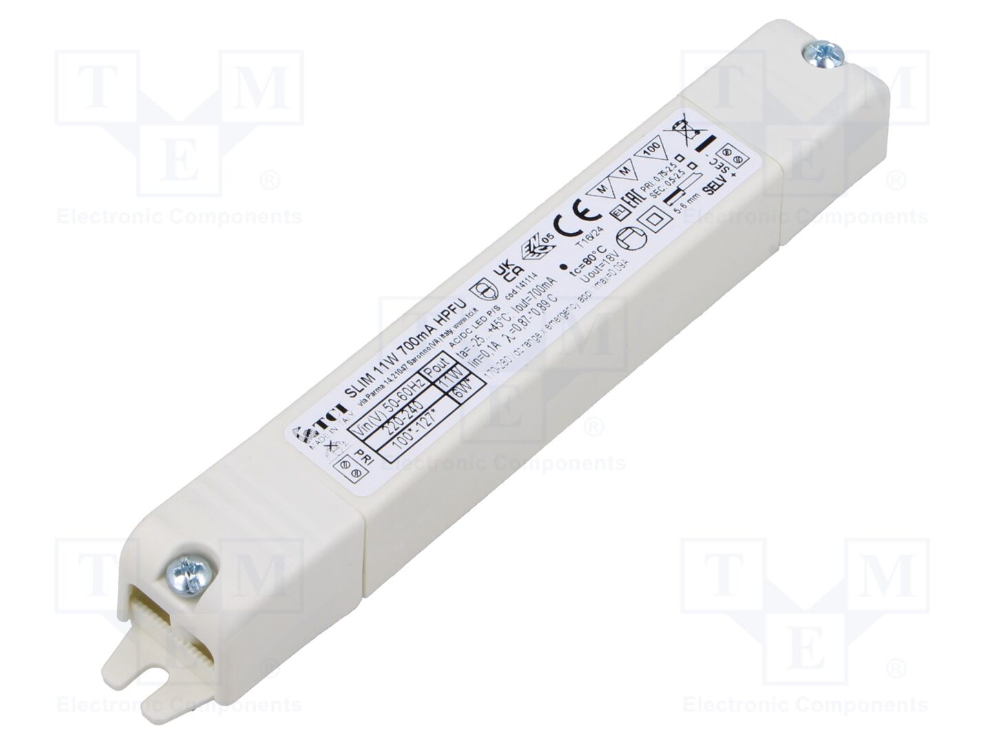 TCI 141114 SLIM 11W LED-virtalähde 700mA 2-17VDC IP20