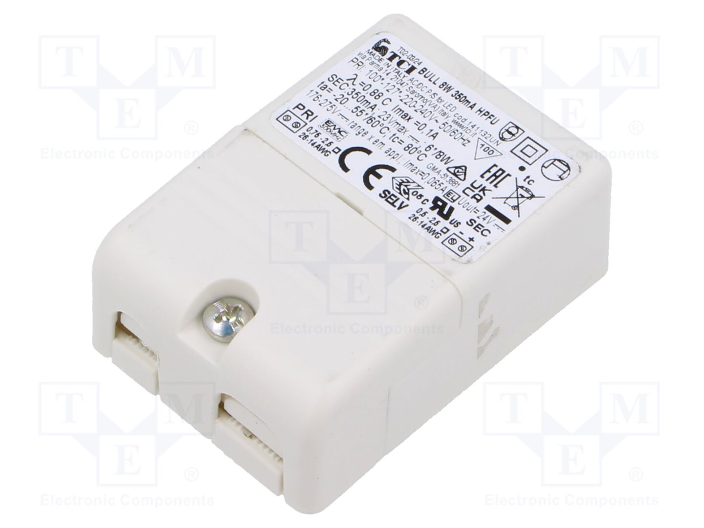 TCI 141132 LED-virtalähde 8W 350mA 2-23VDC IP20