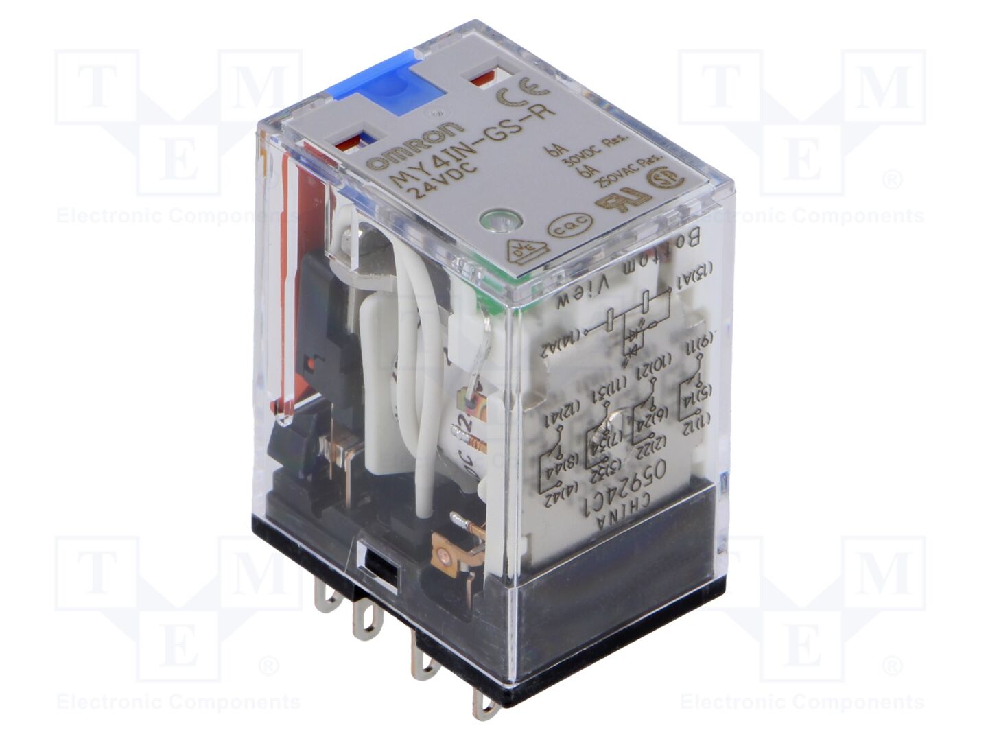 OMRON MY4IN-GS-R-24DC Sähkömagneettinen rele 24VDC
