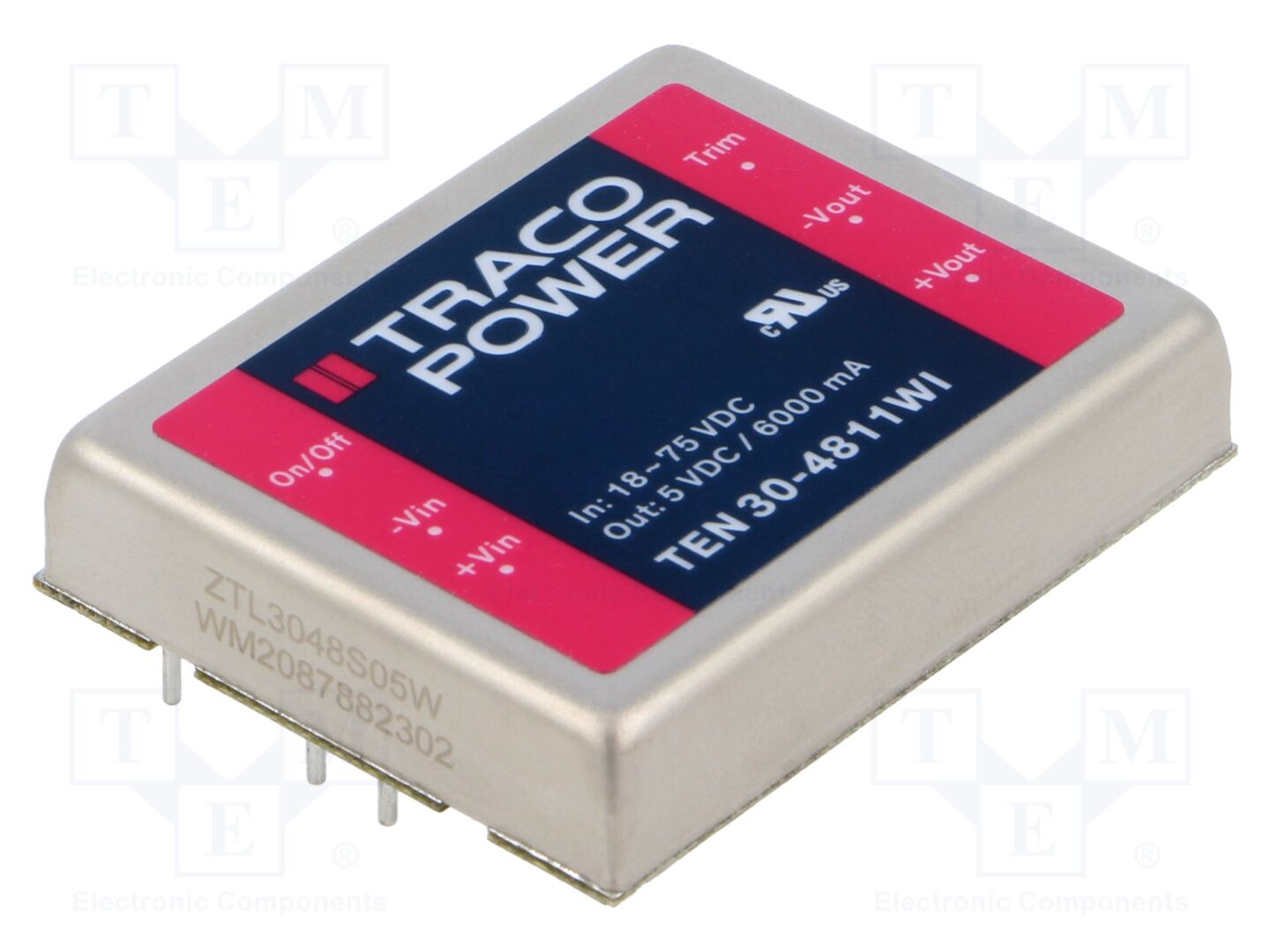 TRACO POWER TEN30-4811WI DC/DC-muunnin 30W, 5V