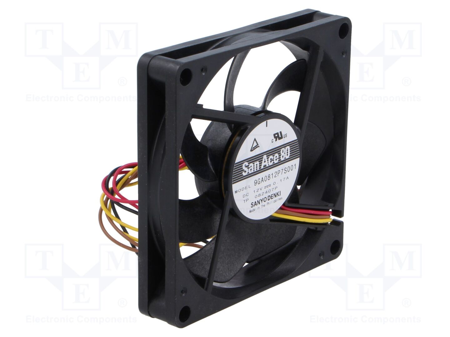SANYO DENKI 9GA0812P7S001 Aksiaalituuletin 12VDC