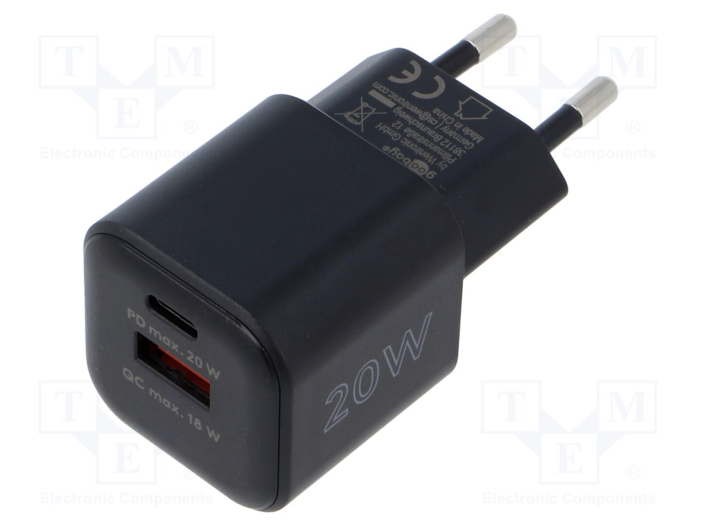 GOOBAY 65864 Kytkinlähde 20W pistotulppa