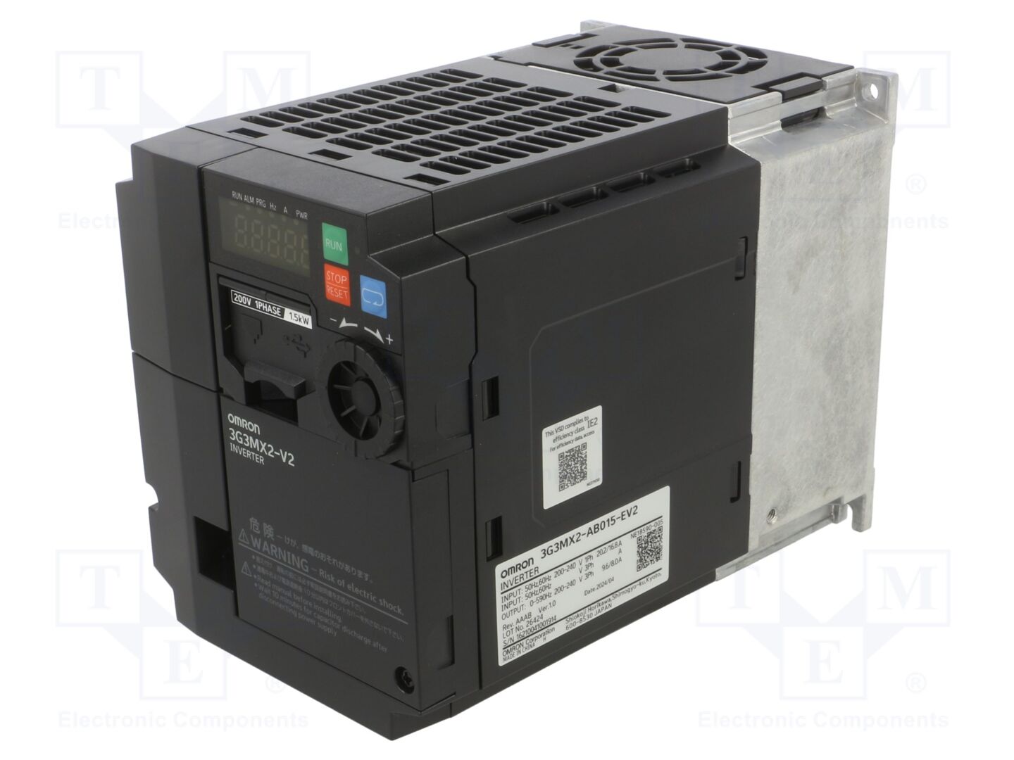 OMRON 3G3MX2-AB015-EV2 Taajuusmuuttaja 1.5/2.2kW