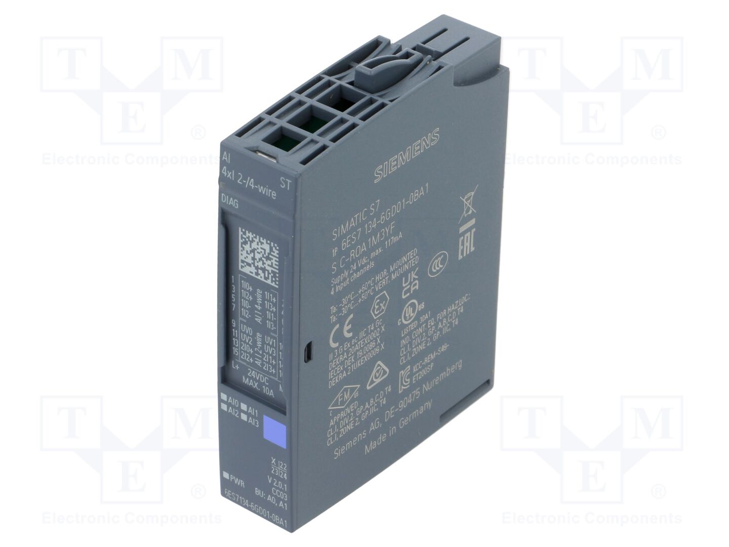 SIEMENS 6ES7134-6GD01-0BA1 Automaatiomoduuli Analog in: 4