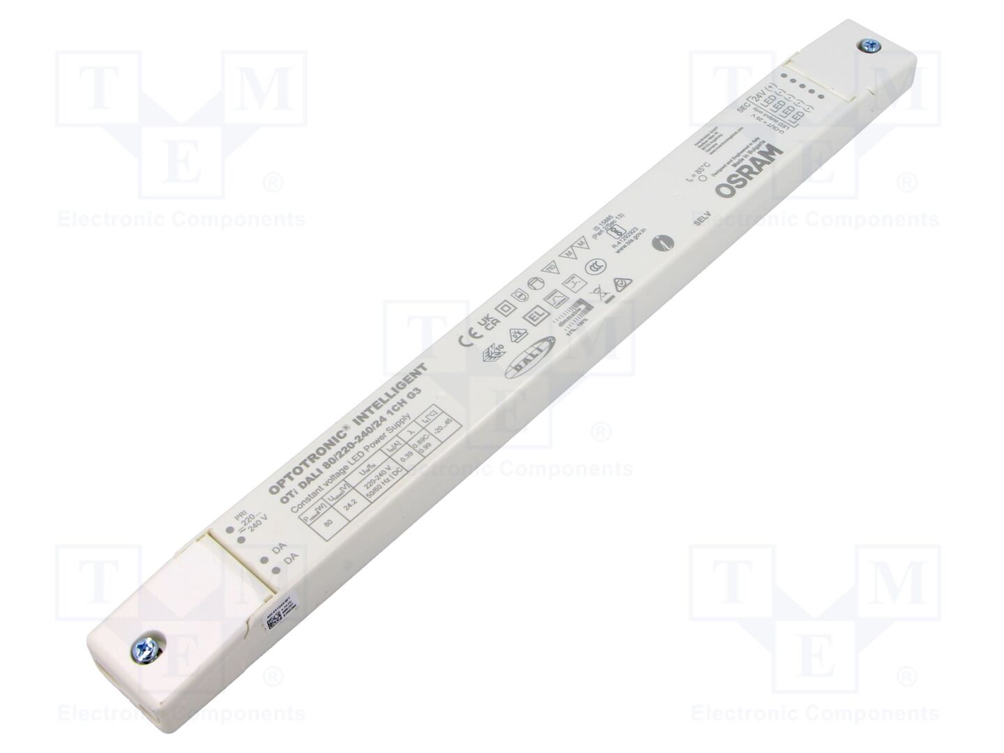 ams OSRAM OTI DALI 80/220-240/24 1CH 3 LED-virtalähde 80W 24VDC