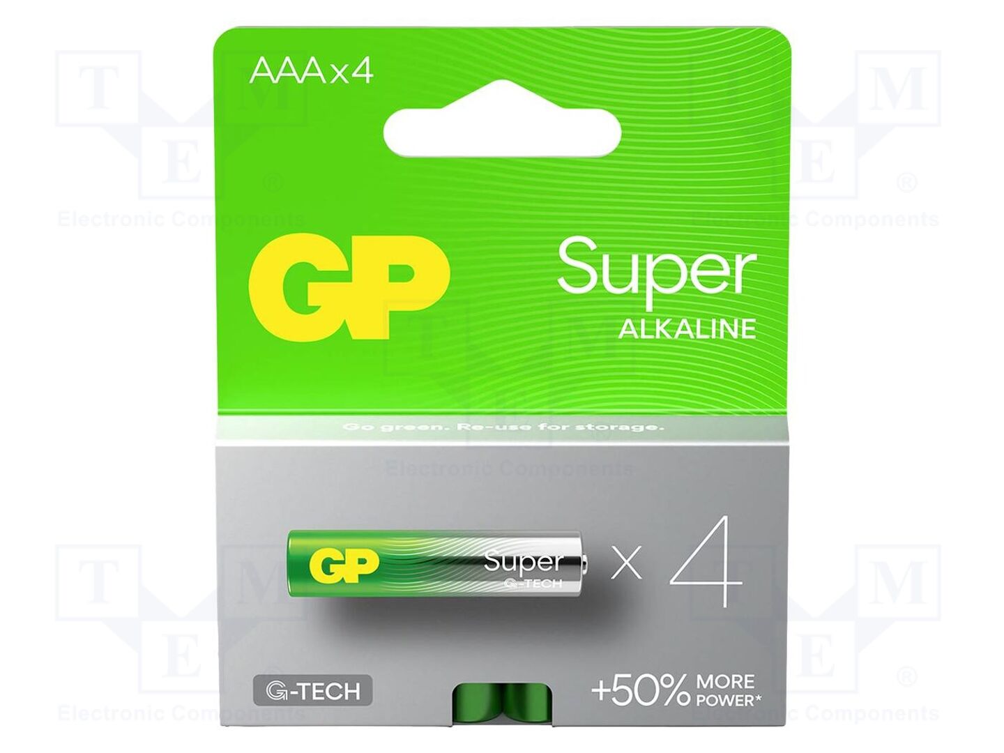 GP BAT-LR03/GP-B4 Alkaliparisto AAA 1.5V (50 kpl erä)