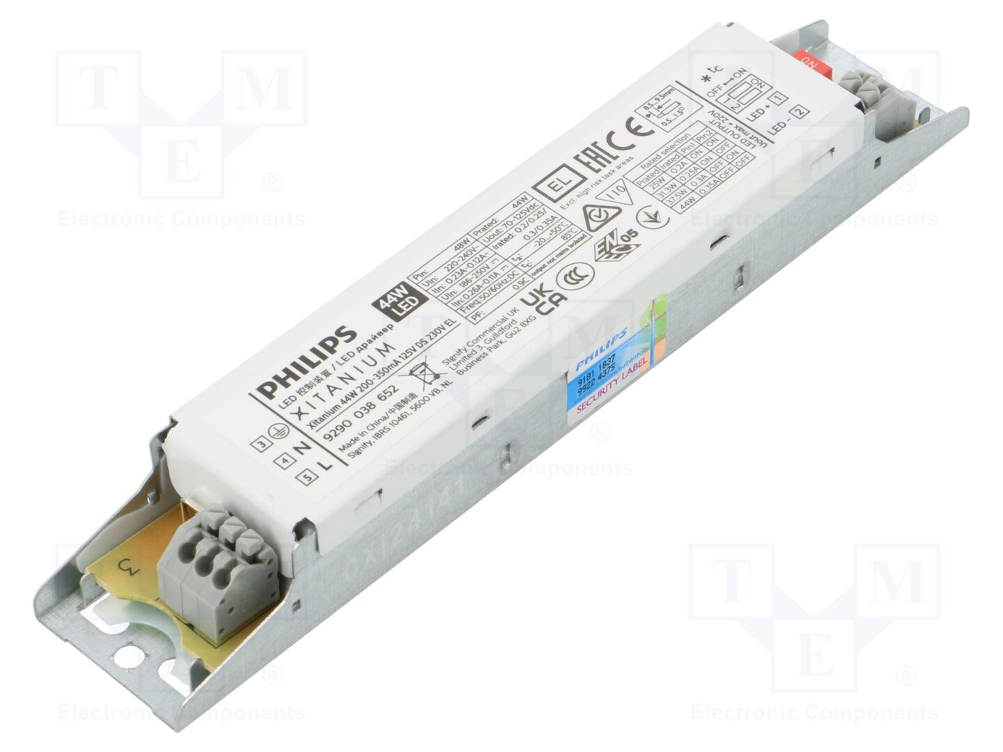 PHILIPS XITANIUM 44W LED-virtalähde 200-350mA 70-125VDC IP20