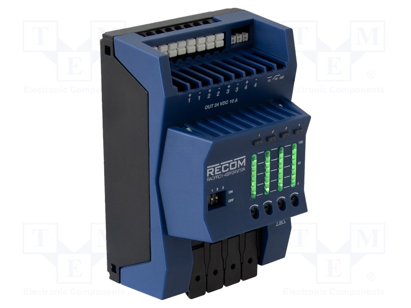 RECOM RACPRO1-4SP24V/10A DIN-kiskoon asennettava verkkolaite 240W 24VDC 10A