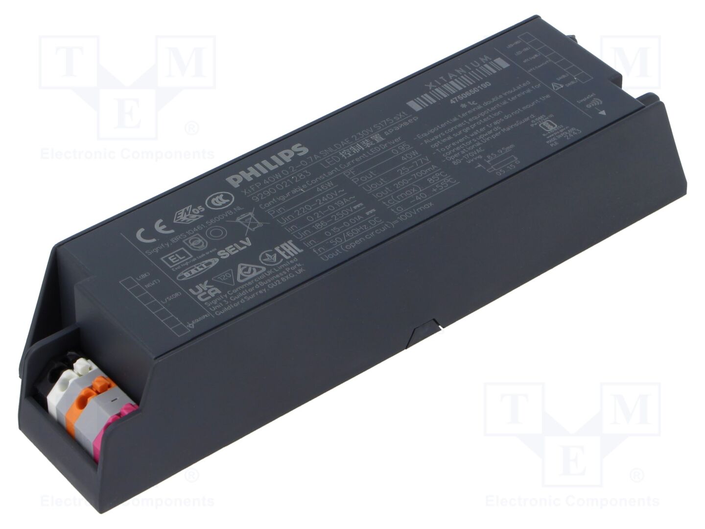 PHILIPS XI FP 40W 0.2-0.7A Kytkentäsähköinen LED-virtalähde 230V