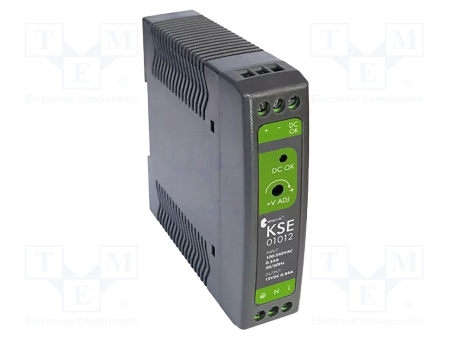 BREVE TUFVASSONS KSE-01012P DIN-kiskoon kiinnitettävä kytkentävirtalähde 10W 12VDC