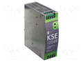BREVE TUFVASSONS KSE-12048M DIN-kiskoon asennettava kytkentävirtalähde 120W 48VDC