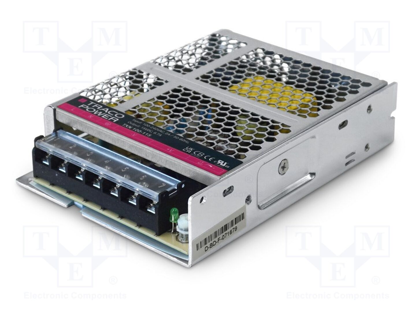 TRACO POWER TXN100-112 Sisäänrakennettu kytkentäsähkölaite 100W 12VDC 8.4A