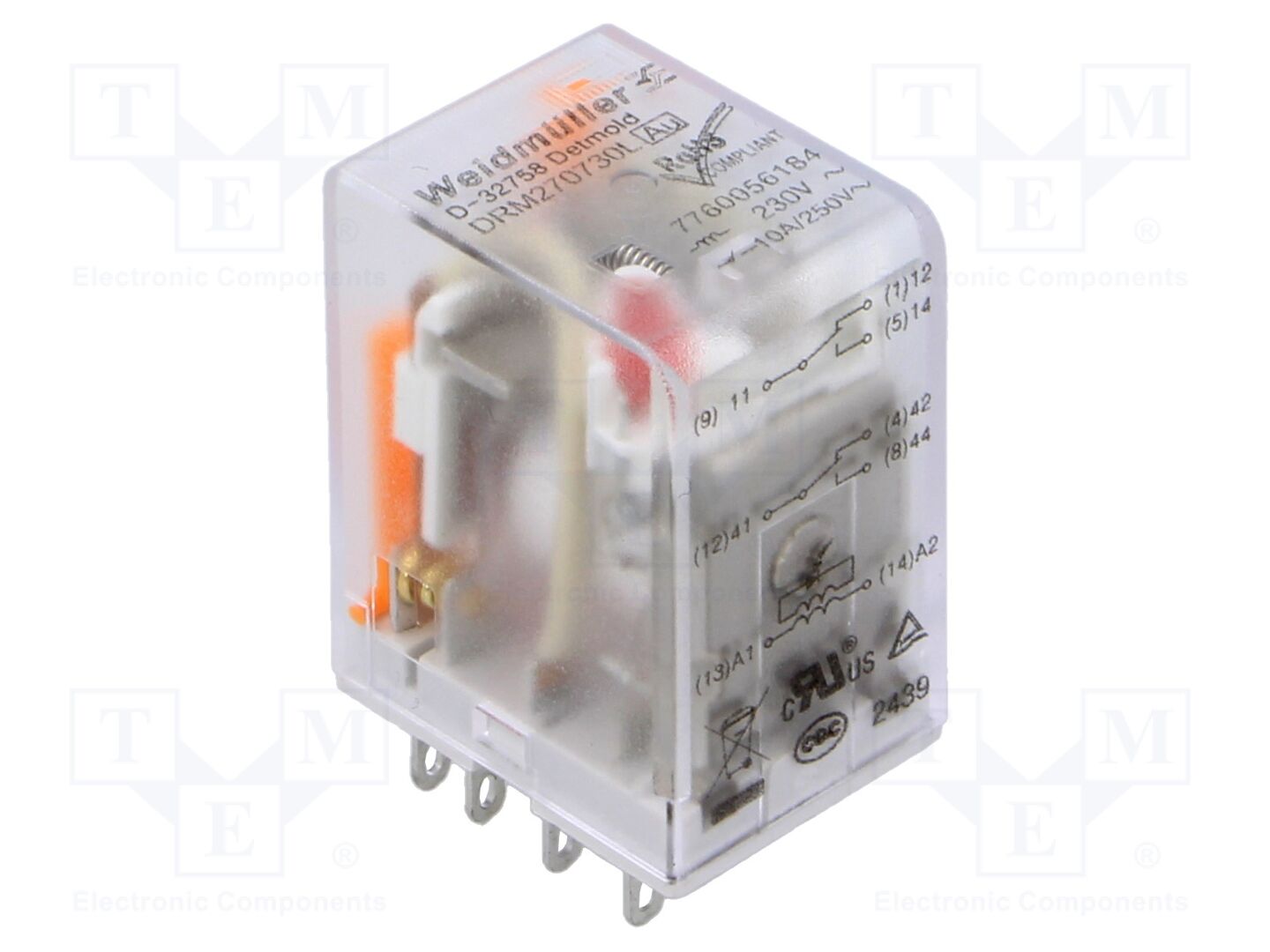 WEIDMÜLLER DRM270730L-AU Sähkömagneettinen rele 230VAC