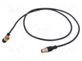 LUTRONIC 1210120604L2301-1M Anturikaapeli M12