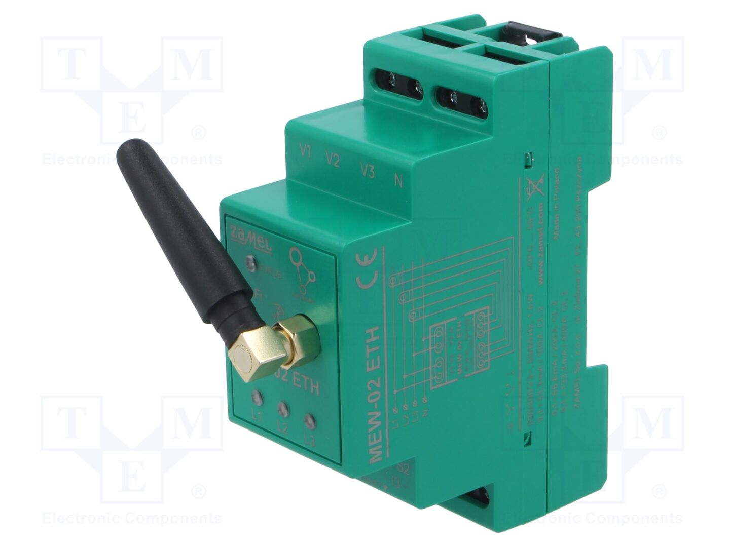 ZAMEL MEW-02-ETH Tehomittari IP20