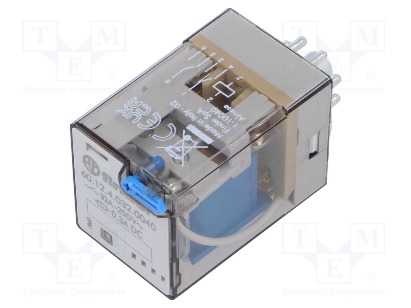FINDER 60.12.4.032.0040 Sähkömagneettinen rele 10A/250VAC