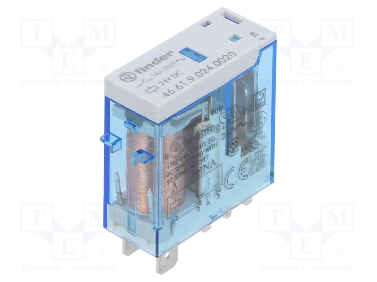 FINDER 46.61.9.024.0020 Sähkömagneettinen rele 24VDC
