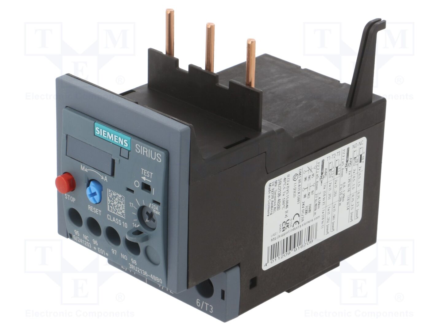 SIEMENS 3RU2136-4BB0 Lämpörele 7.5kW