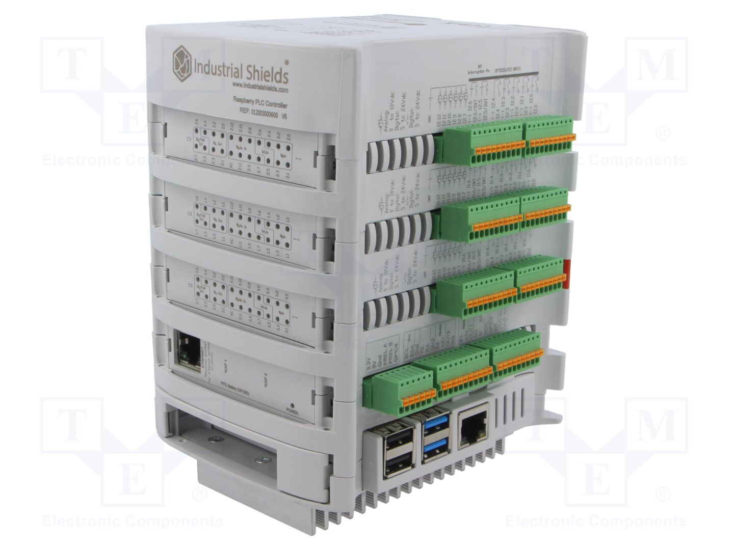 INDUSTRIAL SHIELDS 012003000600 PLC ohjelmoitava ohjain OUT: 24, IN: 39