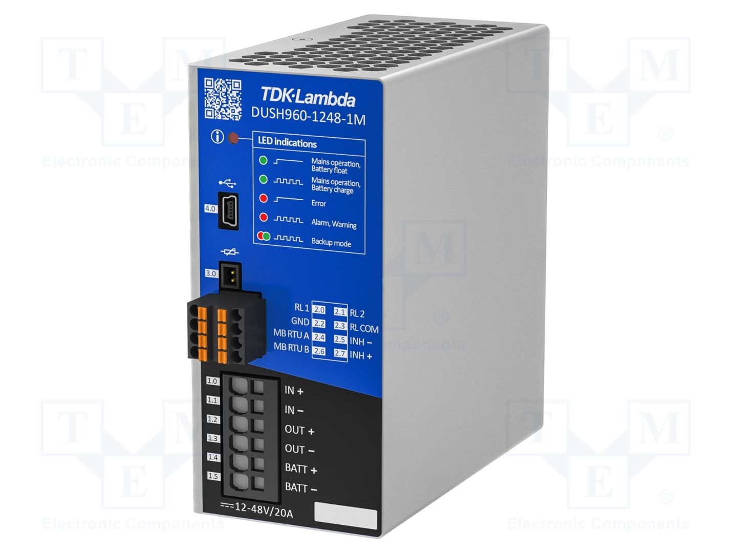 TDK-LAMBDA DUSH960-1248-1M Din-kisko-teholähde 960W